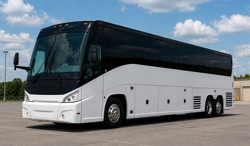 56-passenger charter bus available in Kennewick, WA
